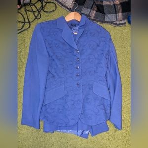 Women's Blue Skirt Suit